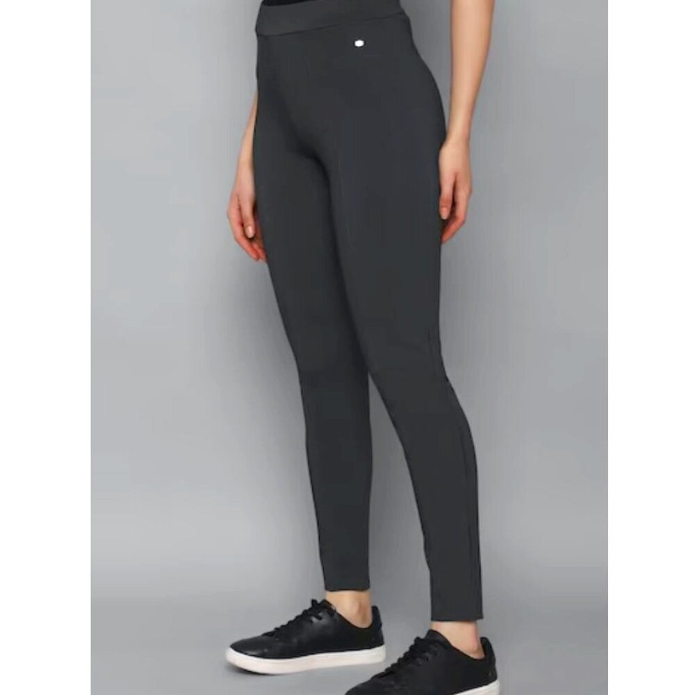 Allen Solly | Pull On Ponte Knit Casual Trouser Pants in Gray | EU 32 (US 4)